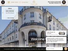 Tablet Screenshot of hotelelysee.com